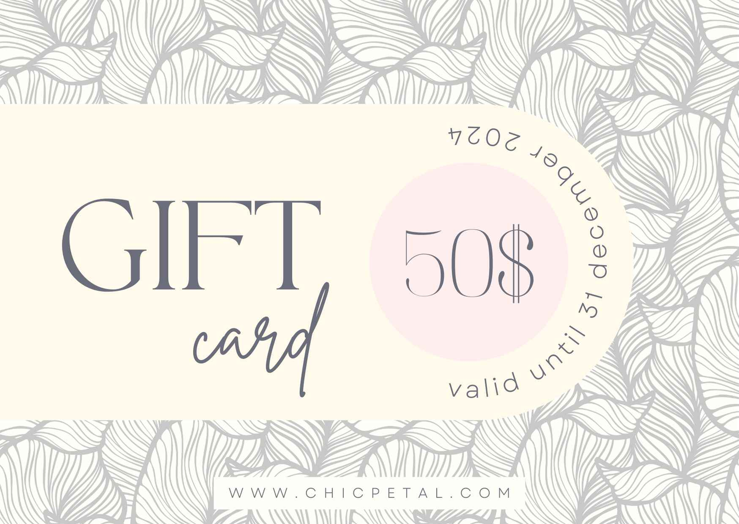 CHICPETAL Nail Art Gift Cards
